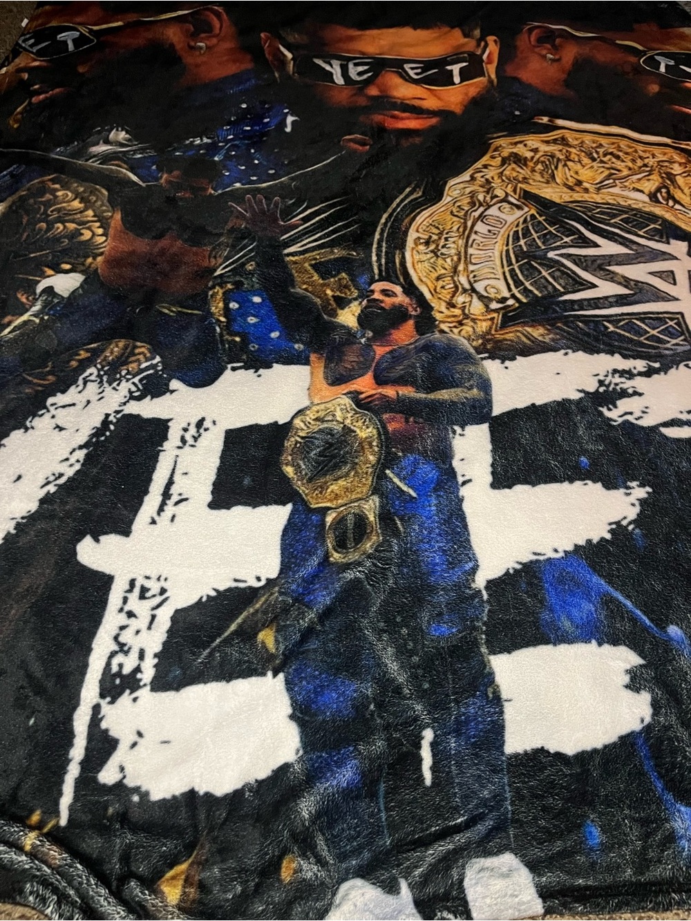 Jey Uso Wrestling Graphic Blanket